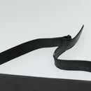 CELINE Shoulder Bag Leather Black Gold Auth fm4838-14