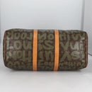 LOUIS VUITTON Monogram Graffiti Keepall 50 Boston Bag Khaki M92196 Auth fm4841V-6