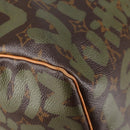 LOUIS VUITTON Monogram Graffiti Keepall 50 Boston Bag Khaki M92196 Auth fm4841SAV-16