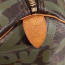 LOUIS VUITTON Monogram Graffiti Keepall 50 Boston Bag Khaki M92196 Auth fm4841V-18
