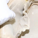 CHANEL COCO Mark Vanity Pouch Caviar Skin Yellow Gold CC Auth fm4842-21