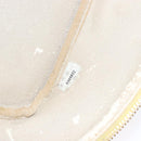 CHANEL COCO Mark Vanity Pouch Caviar Skin Yellow Gold CC Auth fm4842-12