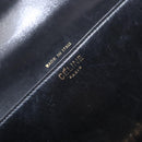 CELINE Shoulder Bag Leather Black Gold Auth fm4845-19