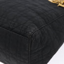 Christian Dior Canage Hand Bag Nylon Black Gold Auth fm4847-9