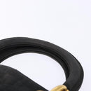 Christian Dior Canage Hand Bag Nylon Black Gold Auth fm4847-8