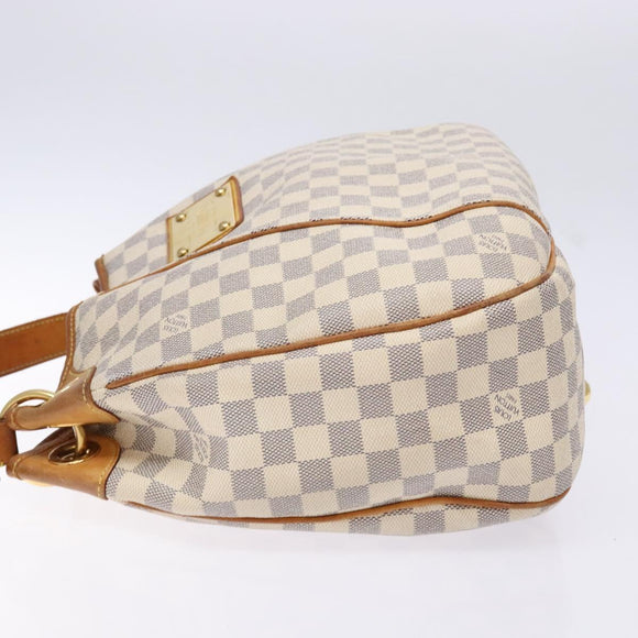 LOUIS VUITTON Damier Azur Galliera PM Shoulder Bag N55215 LV Auth fm4849
