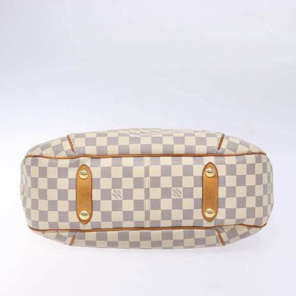 LOUIS VUITTON Damier Azur Galliera PM Shoulder Bag N55215 LV Auth fm4849