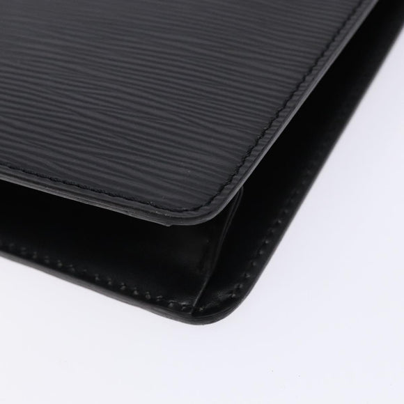 LOUIS VUITTON Epi Pochette Homme Clutch Bag Black Noir M52522 LV Auth fm4856