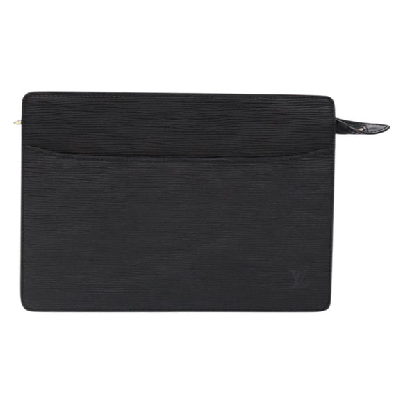 LOUIS VUITTON Epi Pochette Homme Clutch Bag Black Noir M52522 LV Auth fm4856