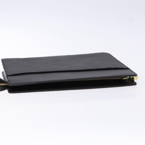 LOUIS VUITTON Epi Pochette Homme Clutch Bag Black Noir M52522 LV Auth fm4856