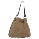 GUCCI GG Canvas Shoulder Bag Beige Gold 001 3746 Auth fm4857-1
