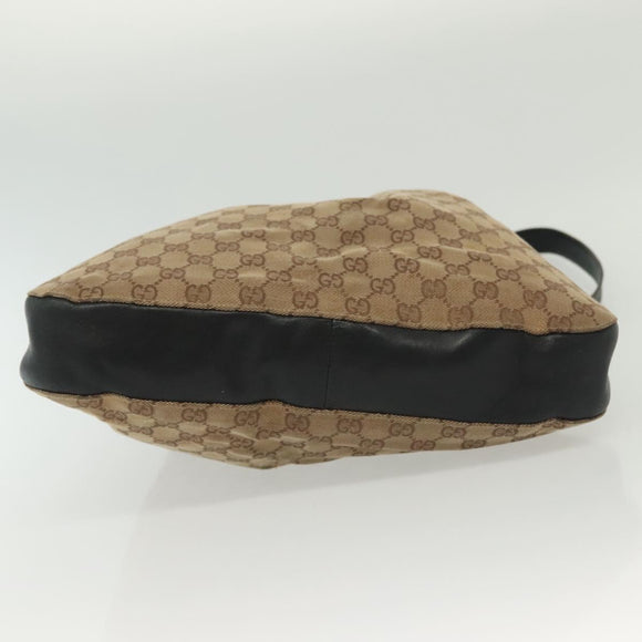 GUCCI GG Canvas Shoulder Bag Beige Gold 001 3746 Auth fm4857