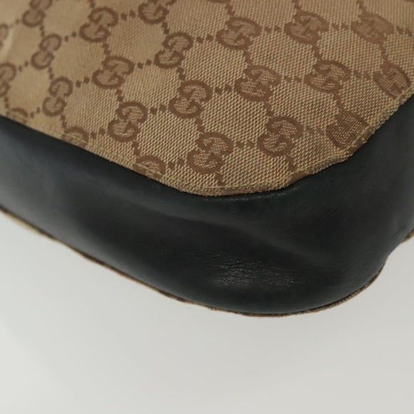 GUCCI GG Canvas Shoulder Bag Beige Gold 001 3746 Auth fm4857