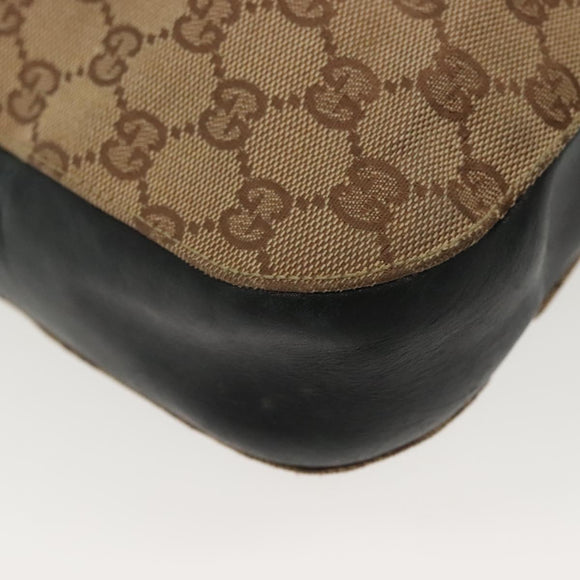 GUCCI GG Canvas Shoulder Bag Beige Gold 001 3746 Auth fm4857