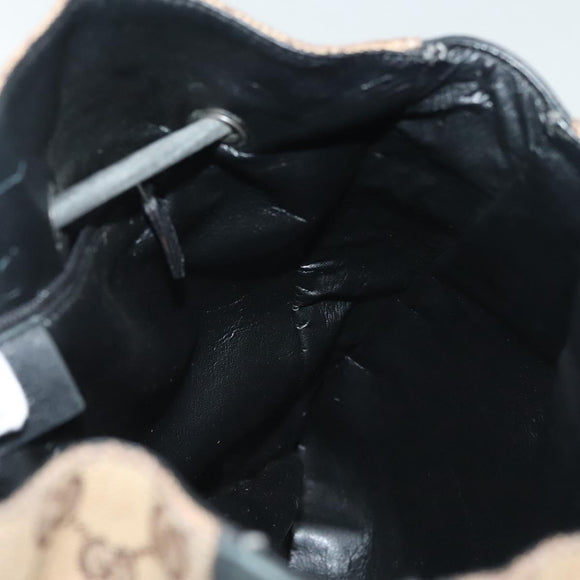 GUCCI GG Canvas Shoulder Bag Beige Gold 001 3746 Auth fm4857