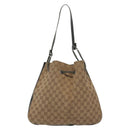 GUCCI GG Canvas Shoulder Bag Beige Gold 001 3746 Auth fm4857-2