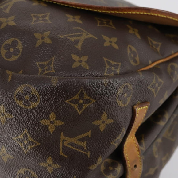 LOUIS VUITTON Monogram Saumur 35 Shoulder Bag M42254 LV Auth fm4858
