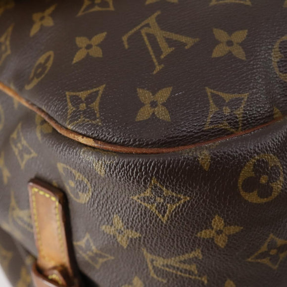 LOUIS VUITTON Monogram Saumur 35 Shoulder Bag M42254 LV Auth fm4858
