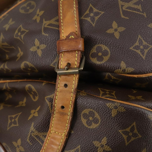 LOUIS VUITTON Monogram Saumur 35 Shoulder Bag M42254 LV Auth fm4858