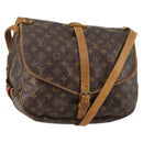 LOUIS VUITTON Monogram Saumur 35 Shoulder Bag M42254 LV Auth fm4858-1