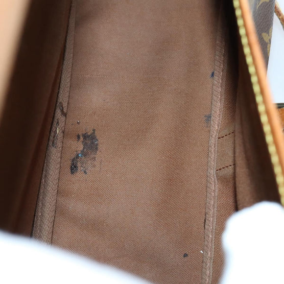 LOUIS VUITTON Monogram Saumur 35 Shoulder Bag M42254 LV Auth fm4858