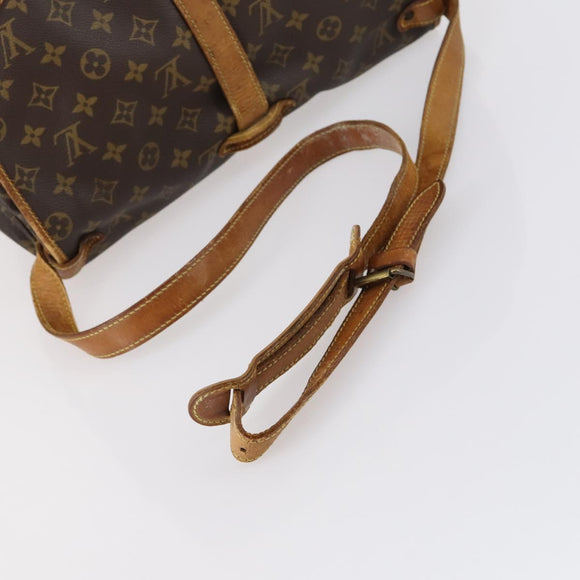 LOUIS VUITTON Monogram Saumur 35 Shoulder Bag M42254 LV Auth fm4858