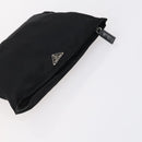 PRADA Pouch Nylon 4Set Black Brown Auth fm4859-10