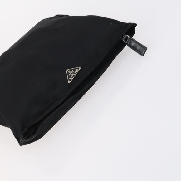 PRADA Pouch Nylon 4Set Black Brown Auth fm4859
