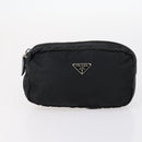 PRADA Pouch Nylon 4Set Black Brown Auth fm4859-13