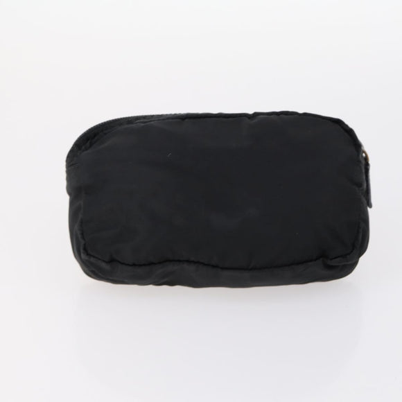 PRADA Pouch Nylon 4Set Black Brown Auth fm4859