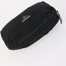 PRADA Pouch Nylon 4Set Black Brown Auth fm4859-15