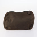 PRADA Pouch Nylon 4Set Black Brown Auth fm4859-19
