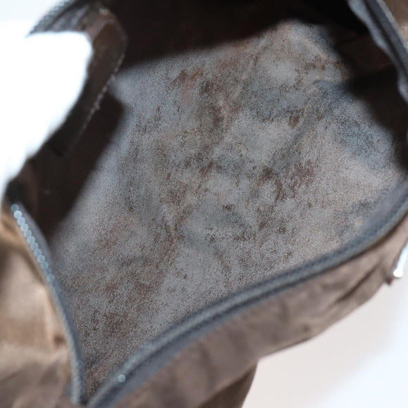 PRADA Pouch Nylon 4Set Black Brown Auth fm4859