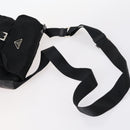 PRADA Pouch Nylon 4Set Black Brown Auth fm4859-4
