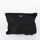 PRADA Pouch Nylon 4Set Black Brown Auth fm4859-8
