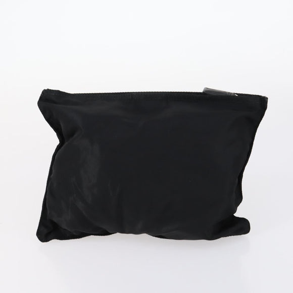 PRADA Pouch Nylon 4Set Black Brown Auth fm4859