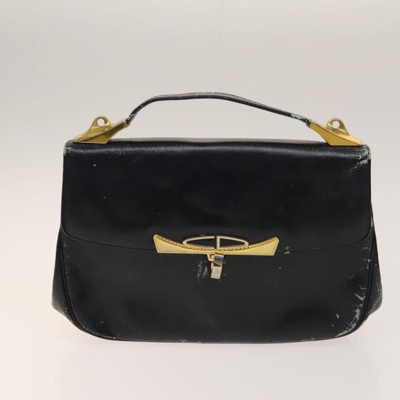 Christian Dior Bag Leather PVC 3Set Khaki Brown Auth fm4860