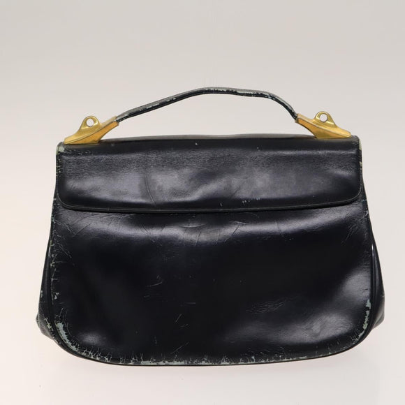 Christian Dior Bag Leather PVC 3Set Khaki Brown Auth fm4860