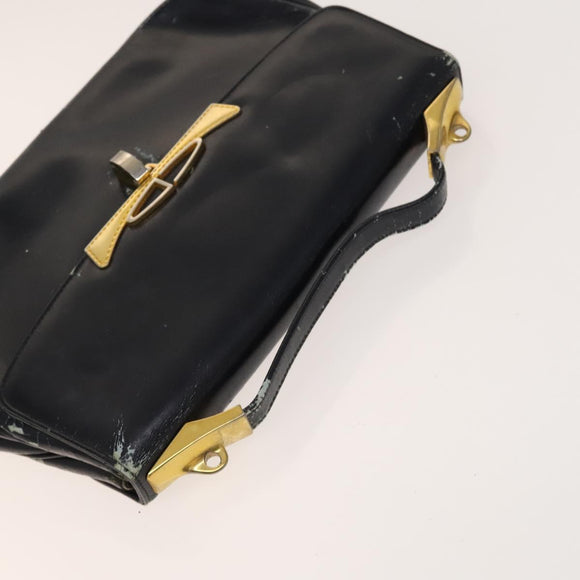 Christian Dior Bag Leather PVC 3Set Khaki Brown Auth fm4860