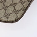 GUCCI GG Supreme Web Sherry Line Bag PVC Beige Gold 98 02 047 Auth fm4861-17