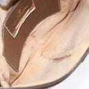 GUCCI GG Supreme Web Sherry Line Bag PVC Beige Gold 98 02 047 Auth fm4861-9