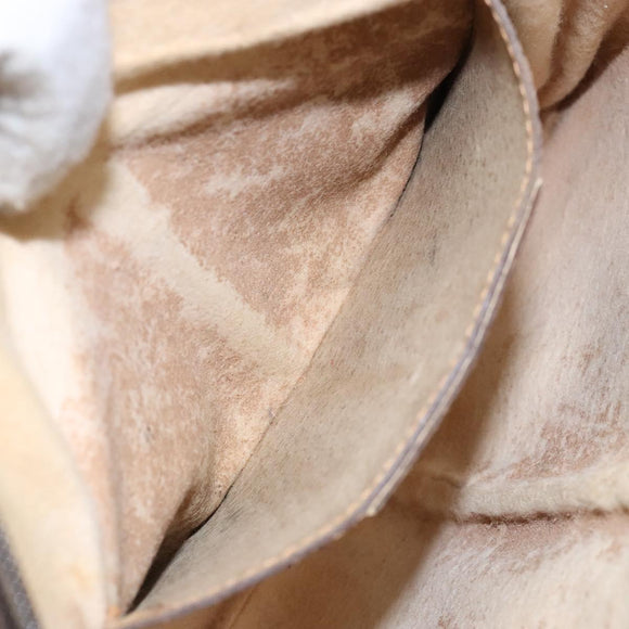 GUCCI GG Supreme Web Sherry Line Bag PVC Beige Gold 98 02 047 Auth fm4861