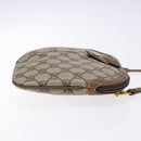 GUCCI GG Supreme Web Sherry Line Bag PVC Beige Gold 98 02 047 Auth fm4861-3