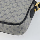 GUCCI Micro GG Supreme Shoulder Bag PVC Navy Gold 007 56 0095 Auth fm4868-16