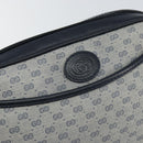 GUCCI Micro GG Supreme Shoulder Bag PVC Navy Gold 007 56 0095 Auth fm4868-19