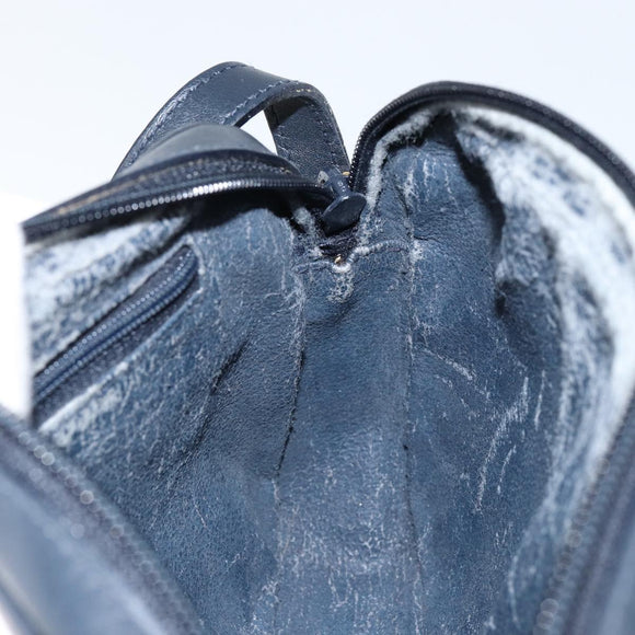 GUCCI Micro GG Supreme Shoulder Bag PVC Navy Gold 007 56 0095 Auth fm4868