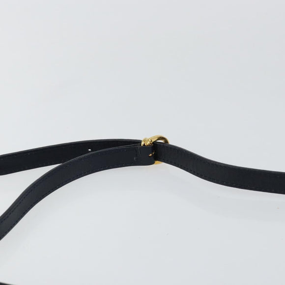 GUCCI Micro GG Supreme Shoulder Bag PVC Navy Gold 007 56 0095 Auth fm4868