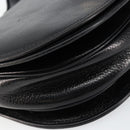 CELINE Shoulder Bag Leather Black Gold Auth fm4869-11