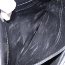 CELINE Shoulder Bag Leather Black Gold Auth fm4869-20