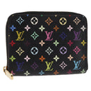 LOUIS VUITTON Monogram Multicolor Zippy Coin Purse Black M93740 LV Auth fm4871-1